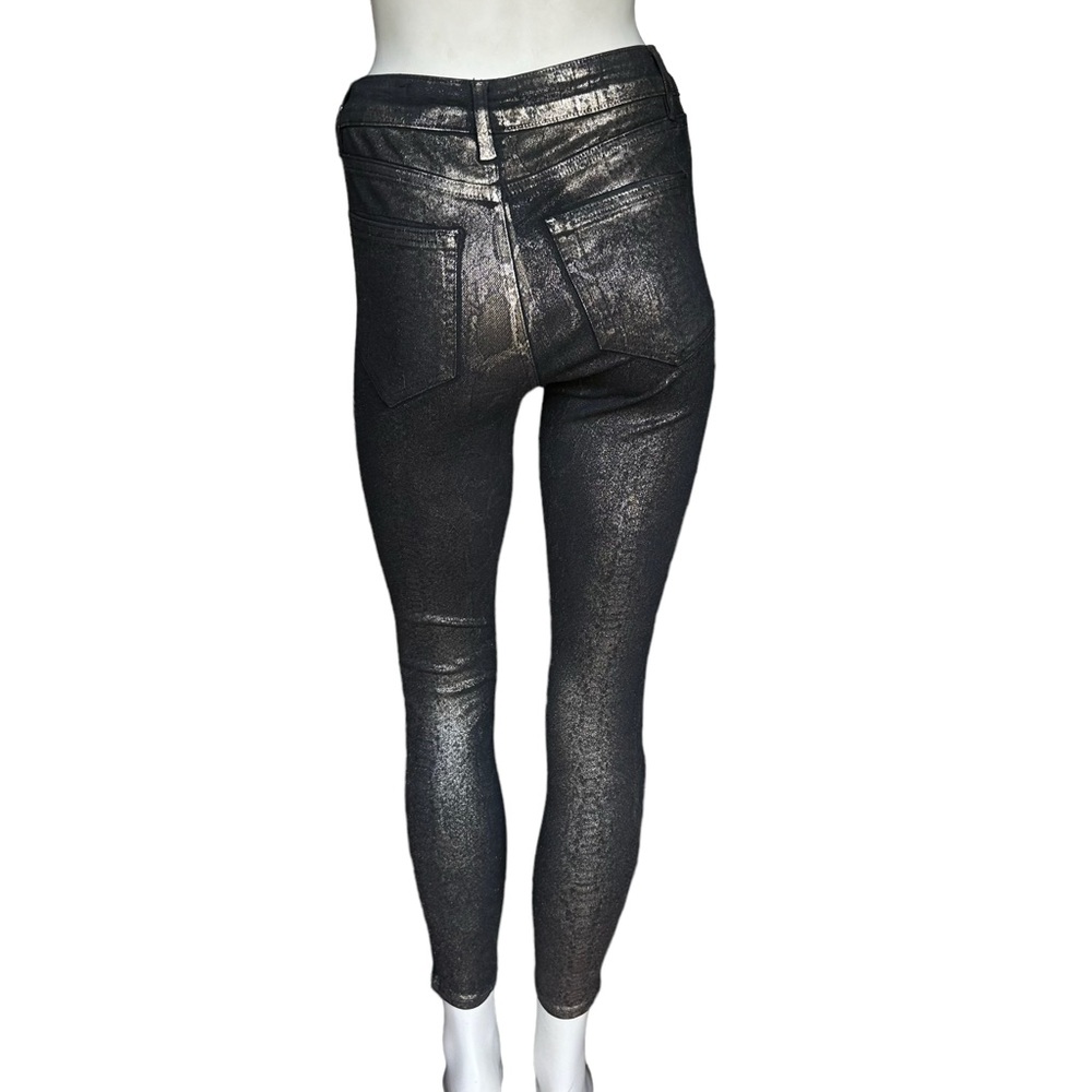 All Saints Miller Snakeskin Print Metallic Foil Grunge Jeans Size 25 - Picture 6 of 12